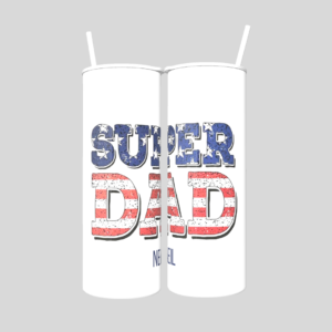 custom tumbler super dad