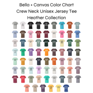 3001 color chart heather