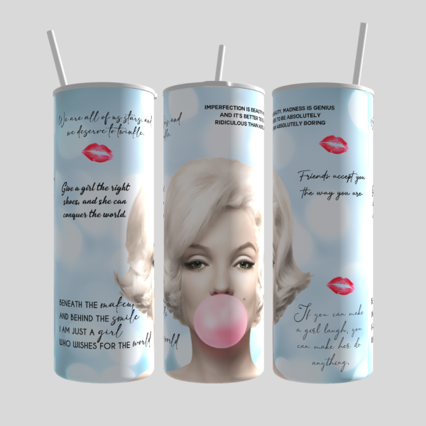 custom tumbler Marilyn Monroe