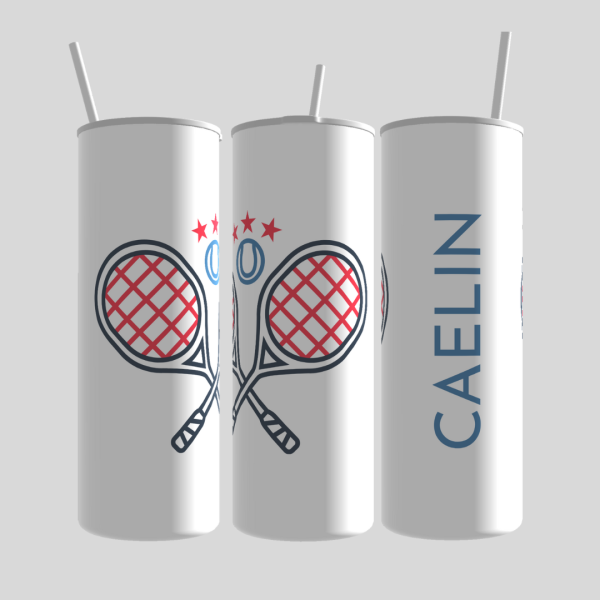 custom tumbler tennis